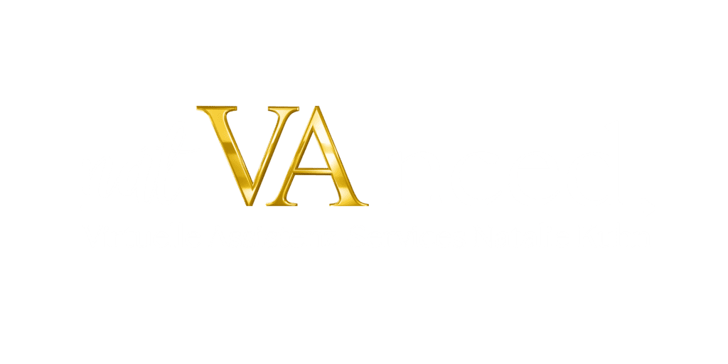 Firmen-Komplettlogo der Firma natVAnced mit Text: 'Virtuelle Assistenz-Services Natalie Kuhn'