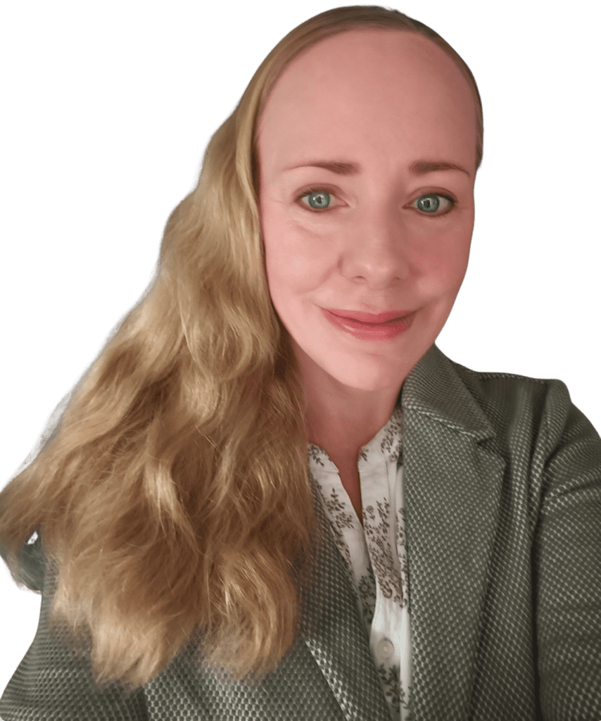 Portrait der Firmeninhaberin Natalie Kuhn, Virtuelle Assistentin, zum Zweck der persönlicheren Ansprache des Webseitenbesuchers